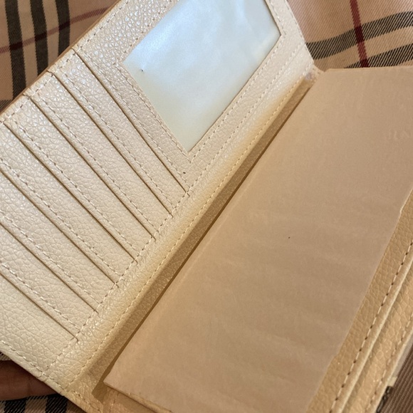 Mens Western Long Wallet Billetera Beige & Brown New - Picture 8 of 9